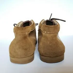 Aldo leather chukka boots w suede accents at back of heel and around top edge. Jefrey Dark Brown Leather Suede Men main image 4